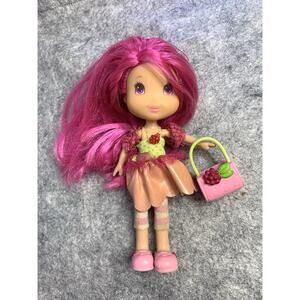 Strawberry Shortcake Raspberry Torte Tart Doll In Pretty Dress & Purse 2008 RARE